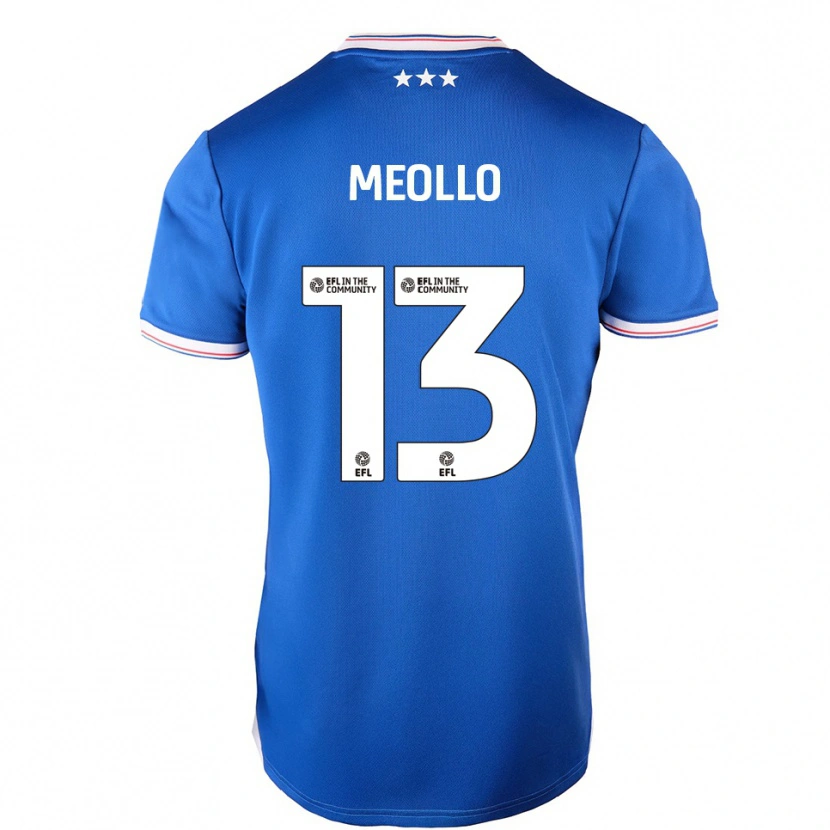 Danxen Dámské Nina Meollo #13 Modrá Bílá Domů Hráčské Dresy 2025/26 Dres