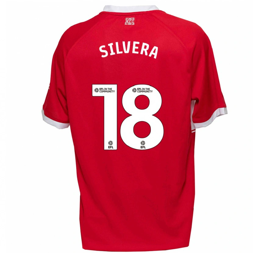 Danxen Dámské Sam Silvera #18 Červená Bílá Domů Hráčské Dresy 2025/26 Dres