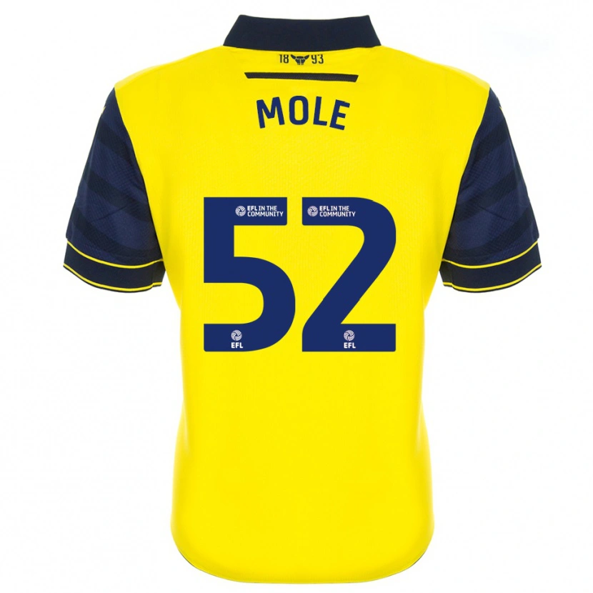 Danxen Dámské Harrison Mole #52 Žlutá Tmavě Modrá Domů Hráčské Dresy 2025/26 Dres