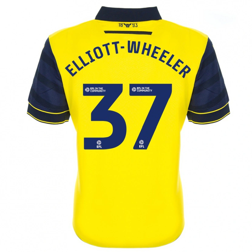 Danxen Dámské Aidan Elliott-Wheeler #37 Žlutá Tmavě Modrá Domů Hráčské Dresy 2025/26 Dres