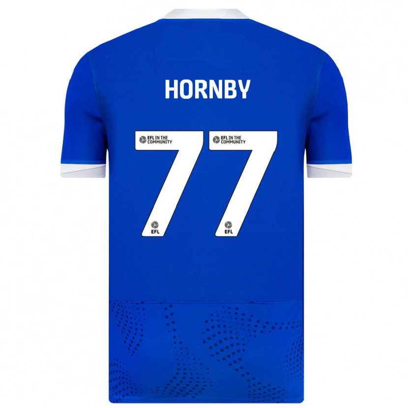 Danxen Dámské Megan Hornby #77 Modrá Bílá Domů Hráčské Dresy 2025/26 Dres