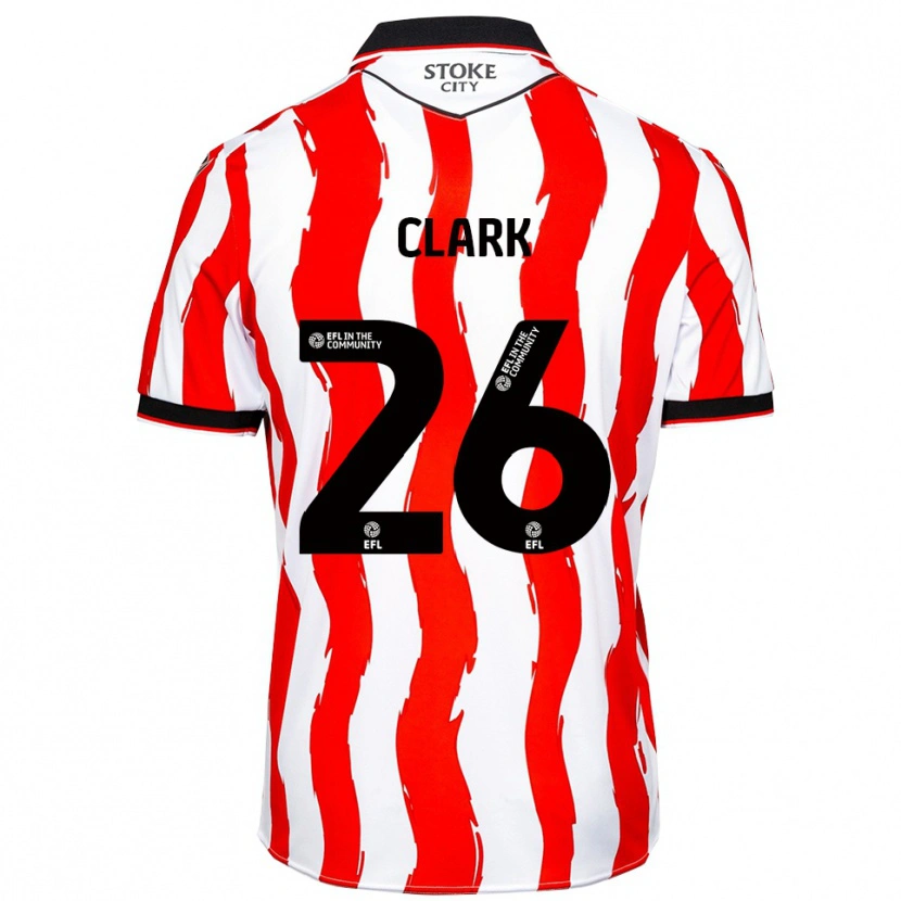 Danxen Dámské Ciaran Clark #26 Bílá Červená Domů Hráčské Dresy 2025/26 Dres