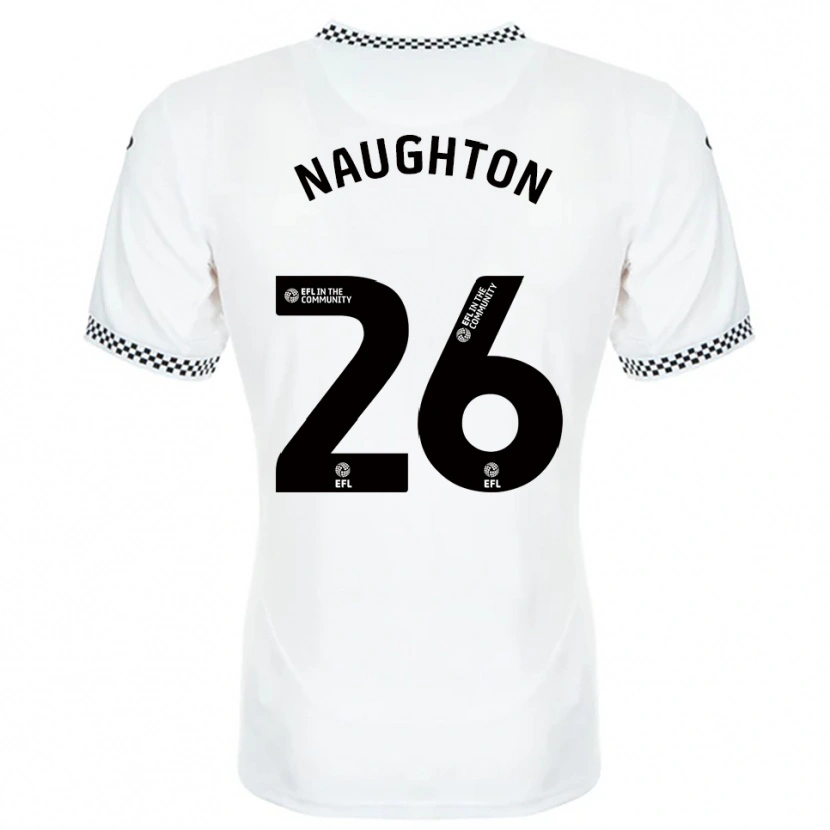 Danxen Dámské Kyle Naughton #26 Bílá Oranžová Domů Hráčské Dresy 2025/26 Dres