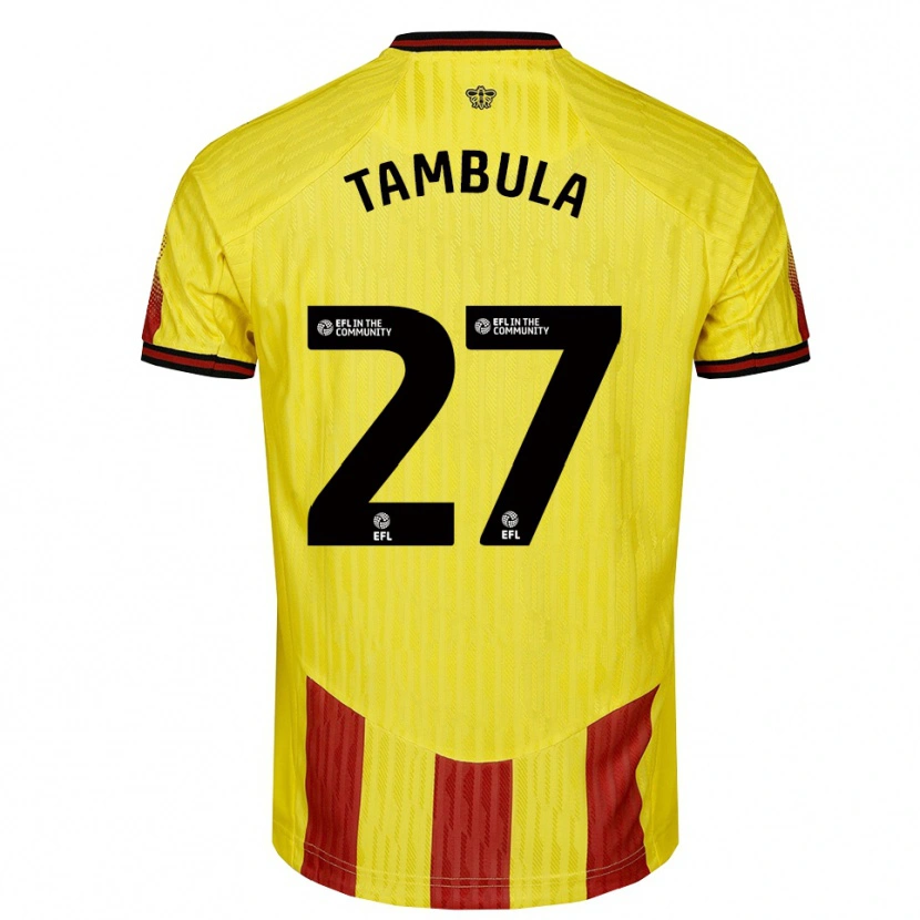 Danxen Dámské Chloe Tambula #27 Žlutá Červená Domů Hráčské Dresy 2025/26 Dres