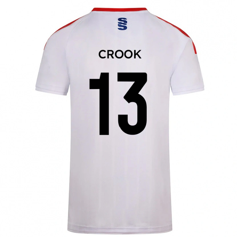 Danxen Dámské Millie Crook #13 Bílá Tmavě Modrá Domů Hráčské Dresy 2025/26 Dres