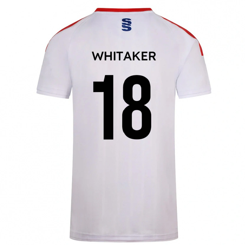Danxen Dámské Eve Whitaker #18 Bílá Tmavě Modrá Domů Hráčské Dresy 2025/26 Dres