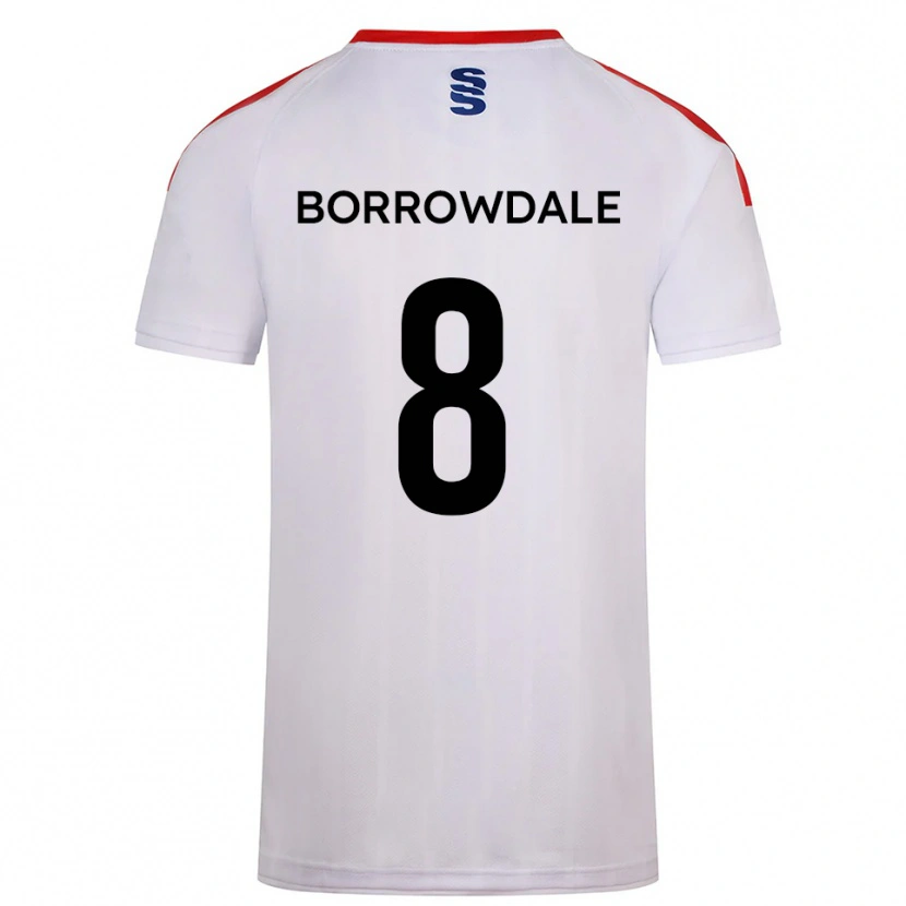 Danxen Dámské Imogen Borrowdale #8 Bílá Tmavě Modrá Domů Hráčské Dresy 2025/26 Dres