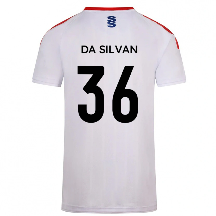 Danxen Dámské Elisaro Da Silvan #36 Bílá Tmavě Modrá Domů Hráčské Dresy 2025/26 Dres