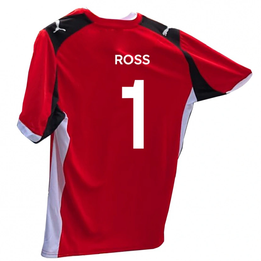 Danxen Dámské Ethan Ross #1 Červená Bílá Domů Hráčské Dresy 2025/26 Dres