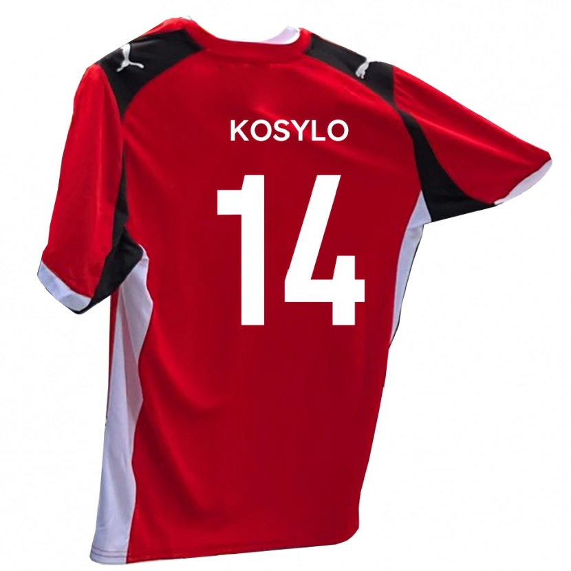 Danxen Dámské Matty Kosylo #14 Červená Bílá Domů Hráčské Dresy 2025/26 Dres