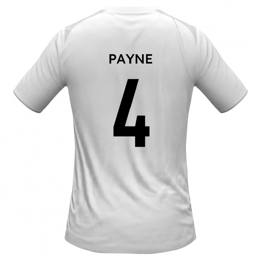 Danxen Dámské Jack Payne #4 Bílá Šedá Domů Hráčské Dresy 2025/26 Dres