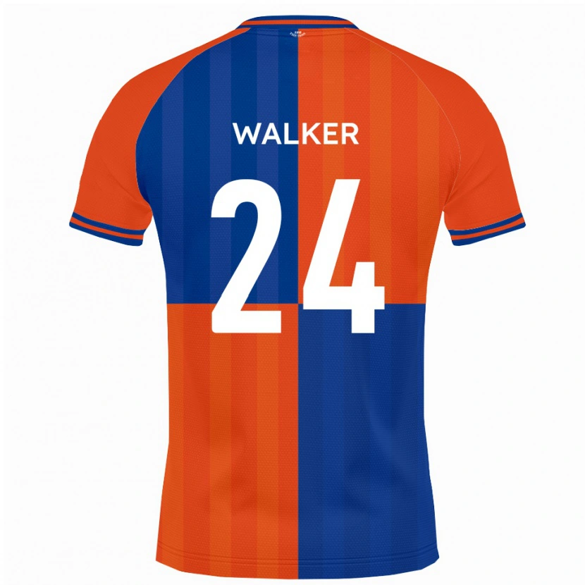 Danxen Dámské Lewis Walker #24 Oranžová Královská Modř Domů Hráčské Dresy 2025/26 Dres