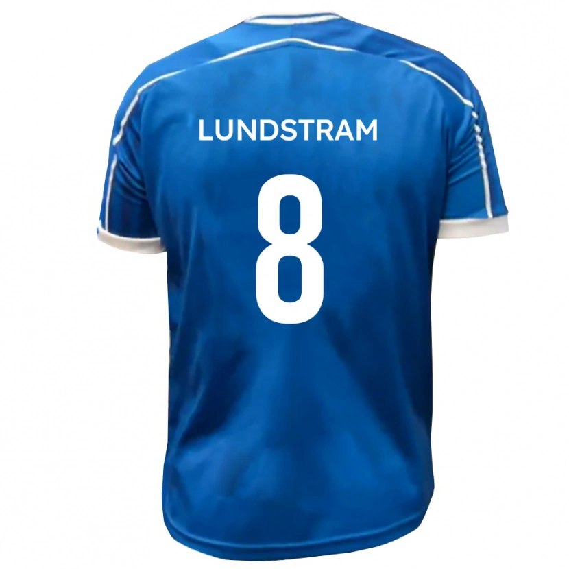 Danxen Dámské Josh Lundstram #8 Modrá Bílá Domů Hráčské Dresy 2025/26 Dres