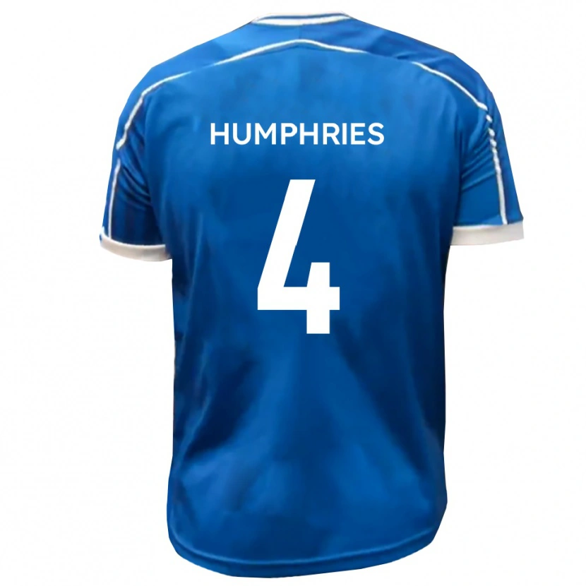 Danxen Dámské Lloyd Humphries #4 Modrá Bílá Domů Hráčské Dresy 2025/26 Dres
