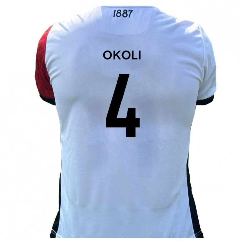 Danxen Dámské Chinwike Okoli #4 Červená Bílá Domů Hráčské Dresy 2025/26 Dres