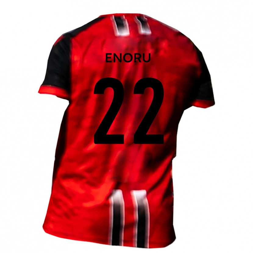 Danxen Dámské Beck-Ray Enoru #22 Červená Černá Domů Hráčské Dresy 2025/26 Dres