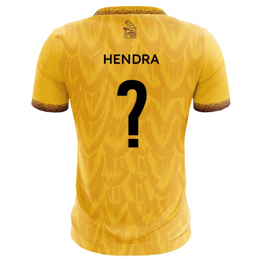 Danxen Dámské Amber Hendra #0 Žlutá Hnědá Domů Hráčské Dresy 2025/26 Dres