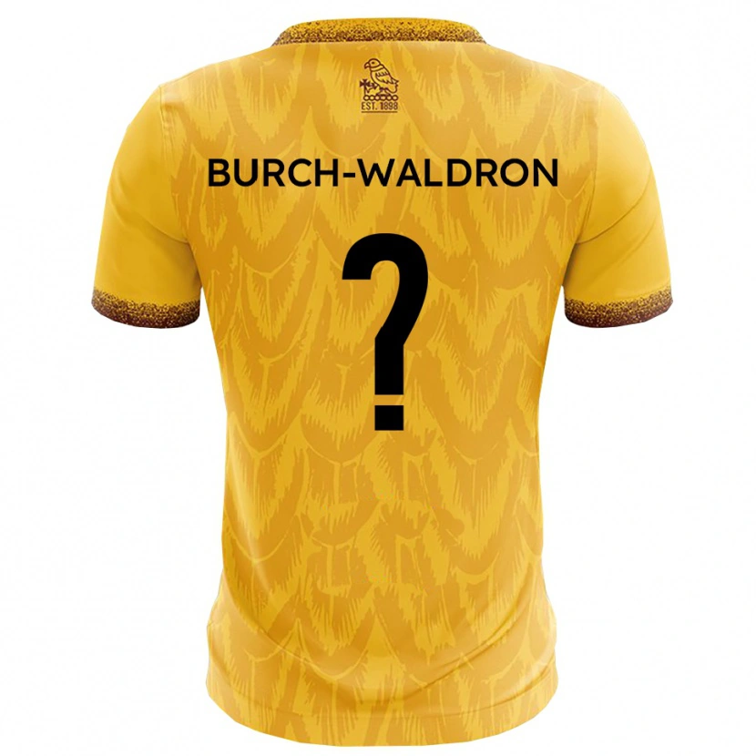 Danxen Dámské K'shaela Burch-Waldron #0 Žlutá Hnědá Domů Hráčské Dresy 2025/26 Dres