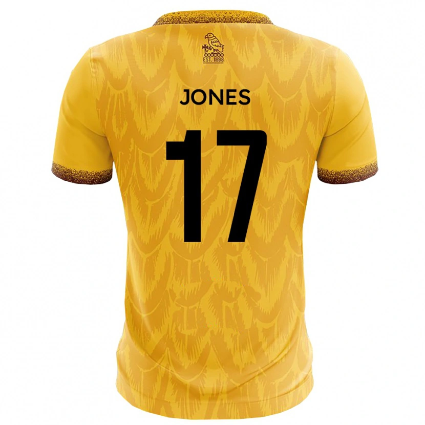 Danxen Dámské Aaron Jones #17 Žlutá Hnědá Domů Hráčské Dresy 2025/26 Dres