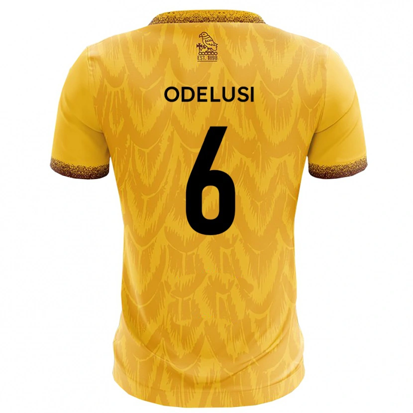Danxen Dámské Siju Odelusi #6 Žlutá Hnědá Domů Hráčské Dresy 2025/26 Dres