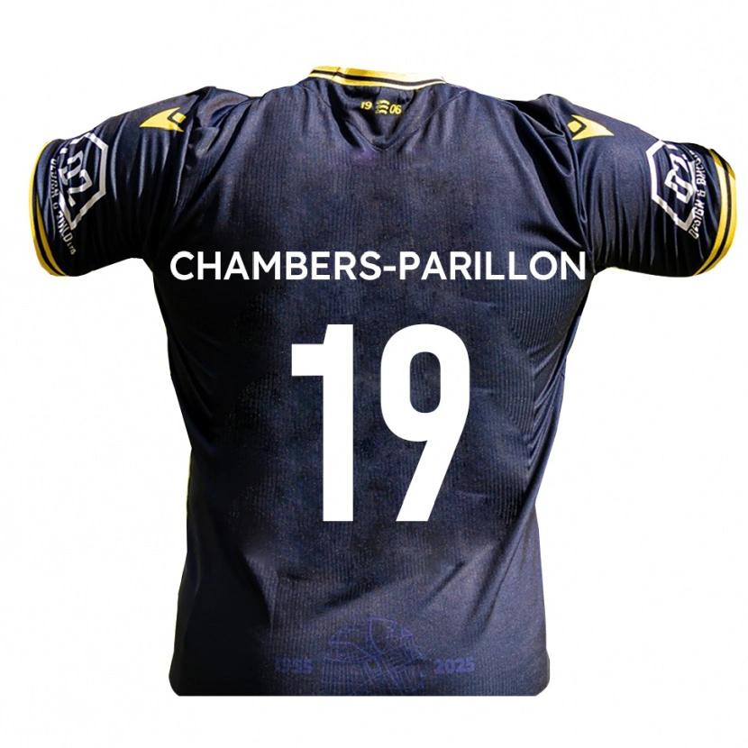 Danxen Dámské Leon Chambers-Parillon #19 Tmavě Modrá Žlutá Domů Hráčské Dresy 2025/26 Dres