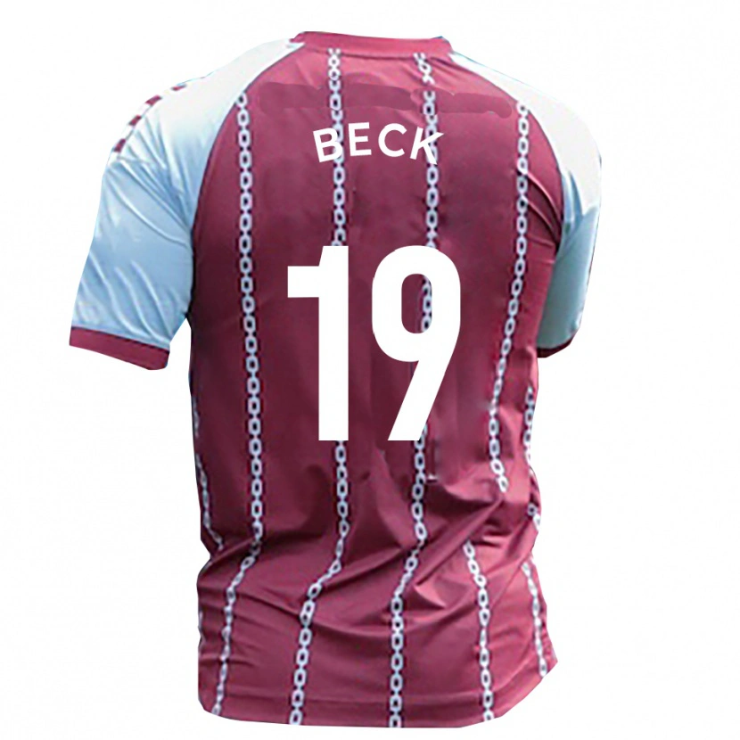 Danxen Dámské Mark Beck #19 Světle Modrá Rezavá Červená Domů Hráčské Dresy 2025/26 Dres