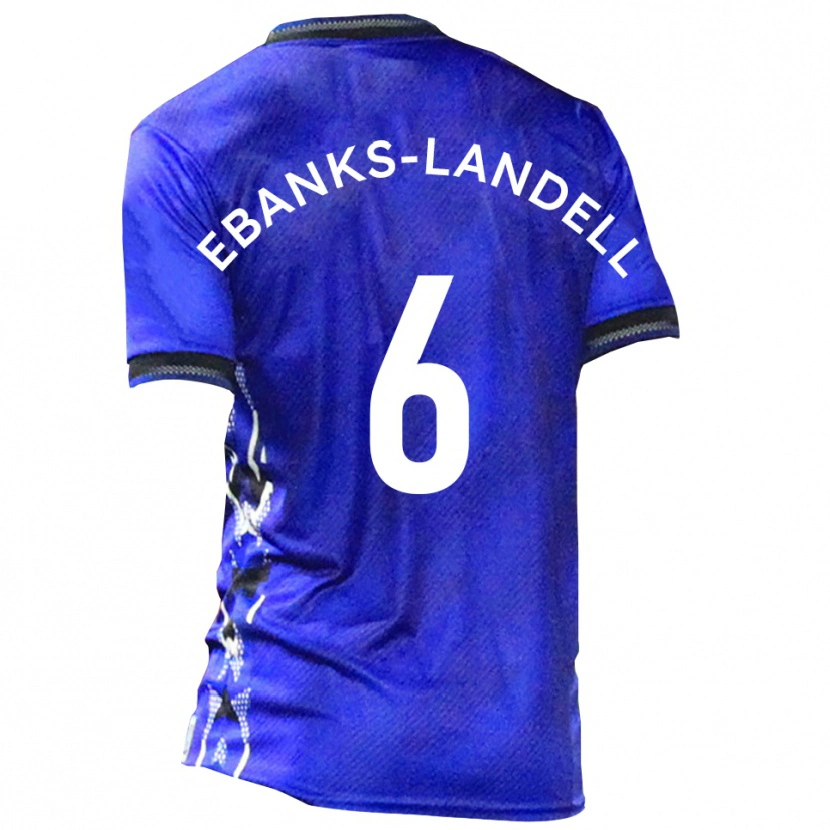Danxen Dámské Ethan Ebanks-Landell #6 Modrá Bílá Domů Hráčské Dresy 2025/26 Dres