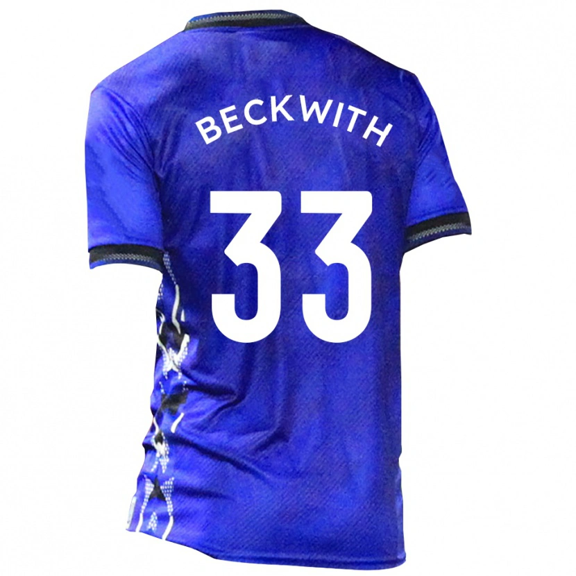 Danxen Dámské Sam Beckwith #33 Modrá Bílá Domů Hráčské Dresy 2025/26 Dres