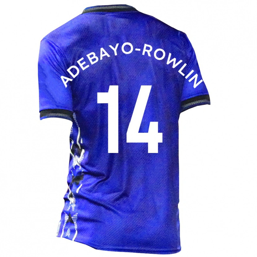 Danxen Dámské Tobi Adebayo-Rowling #14 Modrá Bílá Domů Hráčské Dresy 2025/26 Dres