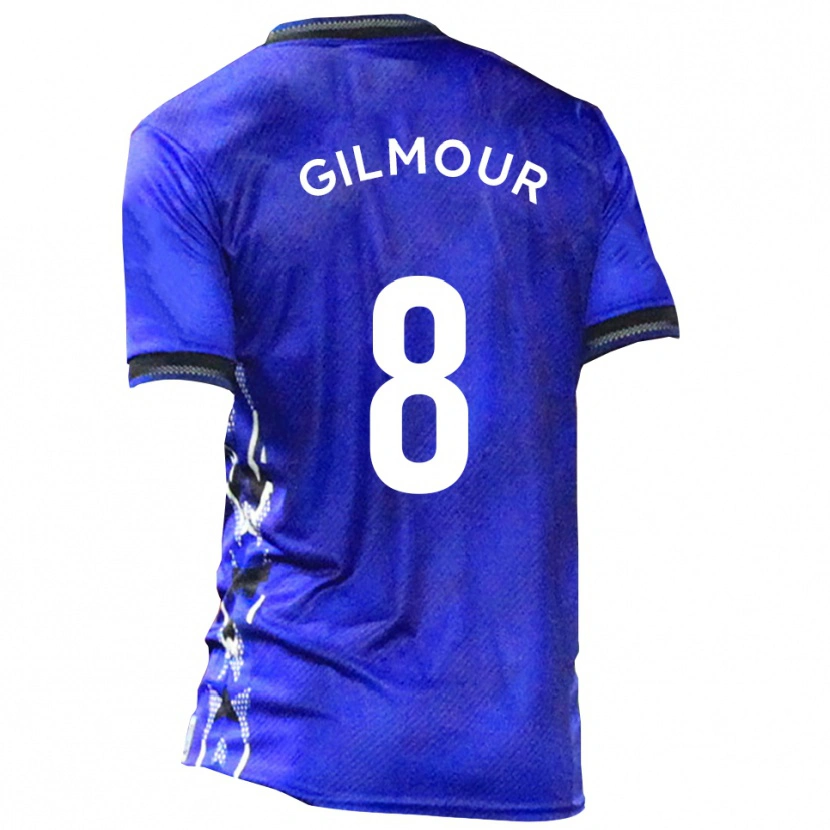 Danxen Dámské Harvey Gilmour #8 Modrá Bílá Domů Hráčské Dresy 2025/26 Dres