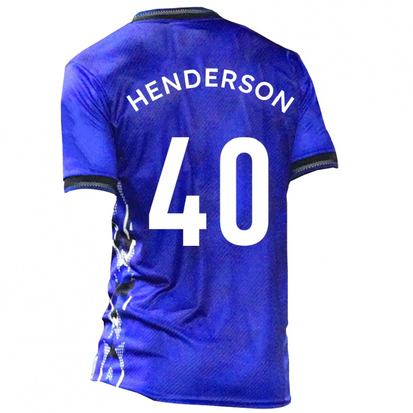 Danxen Dámské Ian Henderson #40 Modrá Bílá Domů Hráčské Dresy 2025/26 Dres