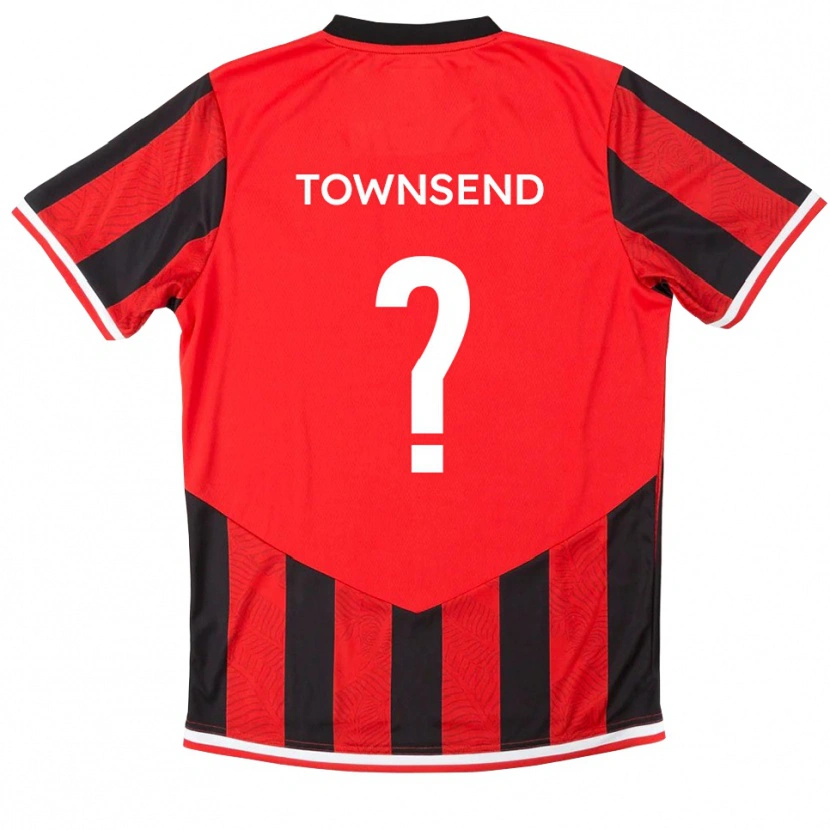 Danxen Dámské Ellie Townsend #0 Červená Černá Domů Hráčské Dresy 2025/26 Dres