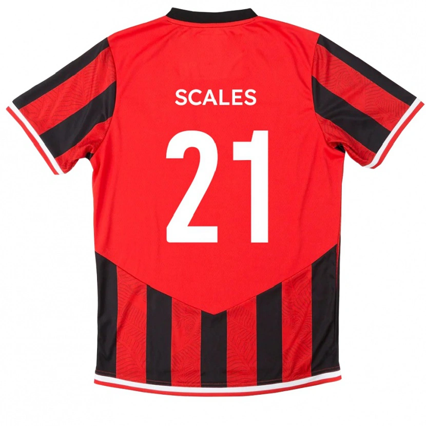 Danxen Dámské Alfie Scales #21 Červená Černá Domů Hráčské Dresy 2025/26 Dres