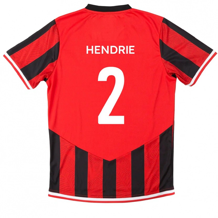 Danxen Dámské Luke Hendrie #2 Červená Černá Domů Hráčské Dresy 2025/26 Dres
