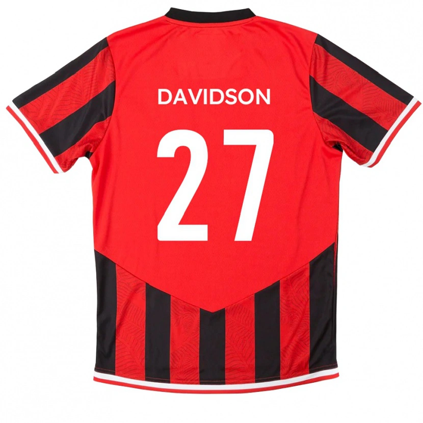 Danxen Dámské Mani Davidson #27 Červená Černá Domů Hráčské Dresy 2025/26 Dres