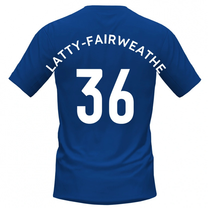 Danxen Dámské Thierry Latty-Fairweather #36 Modrá Bílá Domů Hráčské Dresy 2025/26 Dres