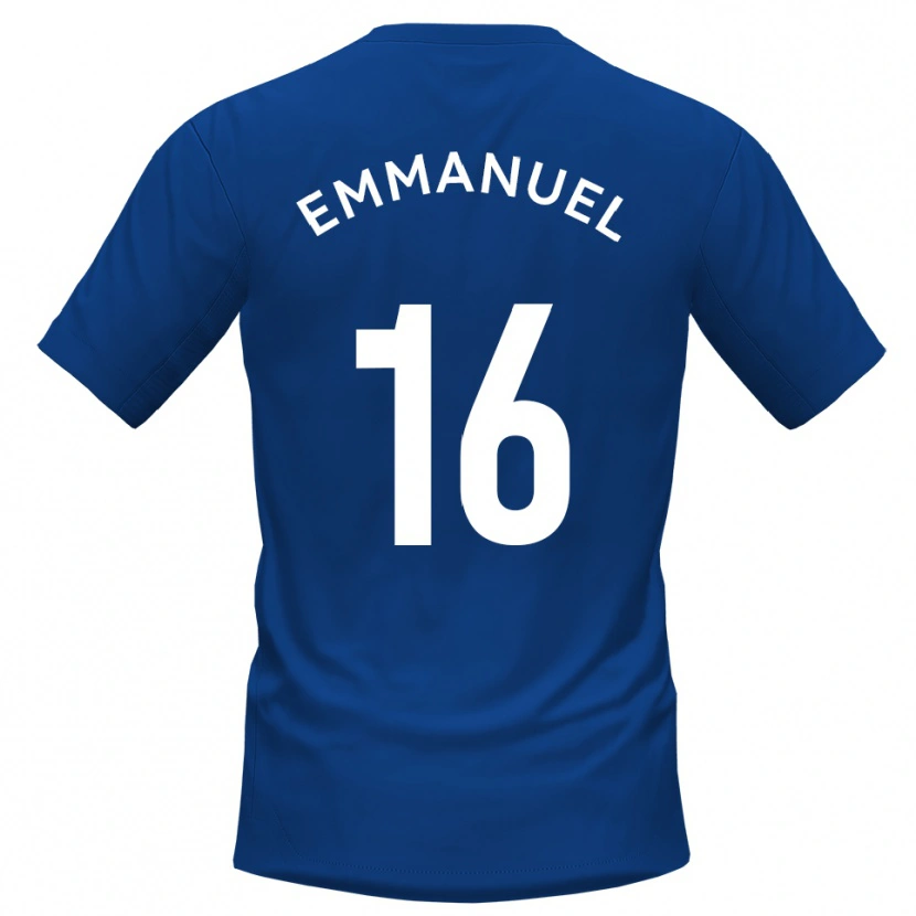 Danxen Dámské Josh Emmanuel #16 Modrá Bílá Domů Hráčské Dresy 2025/26 Dres