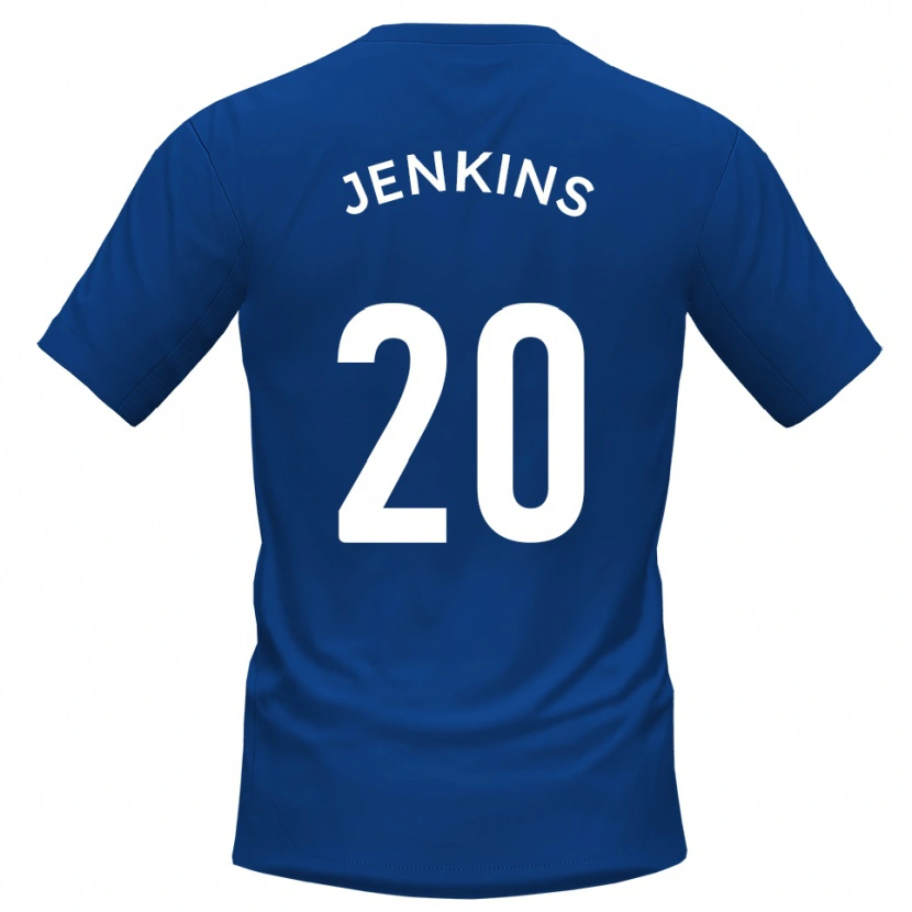 Danxen Dámské Jack Jenkins #20 Modrá Bílá Domů Hráčské Dresy 2025/26 Dres