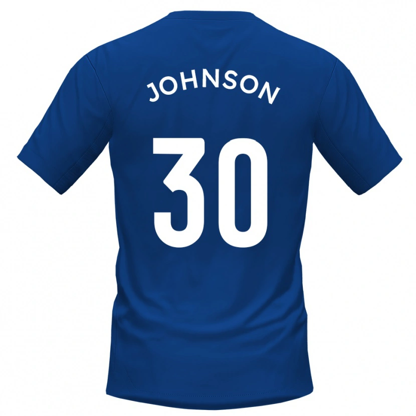 Danxen Dámské Cody Johnson #30 Modrá Bílá Domů Hráčské Dresy 2025/26 Dres