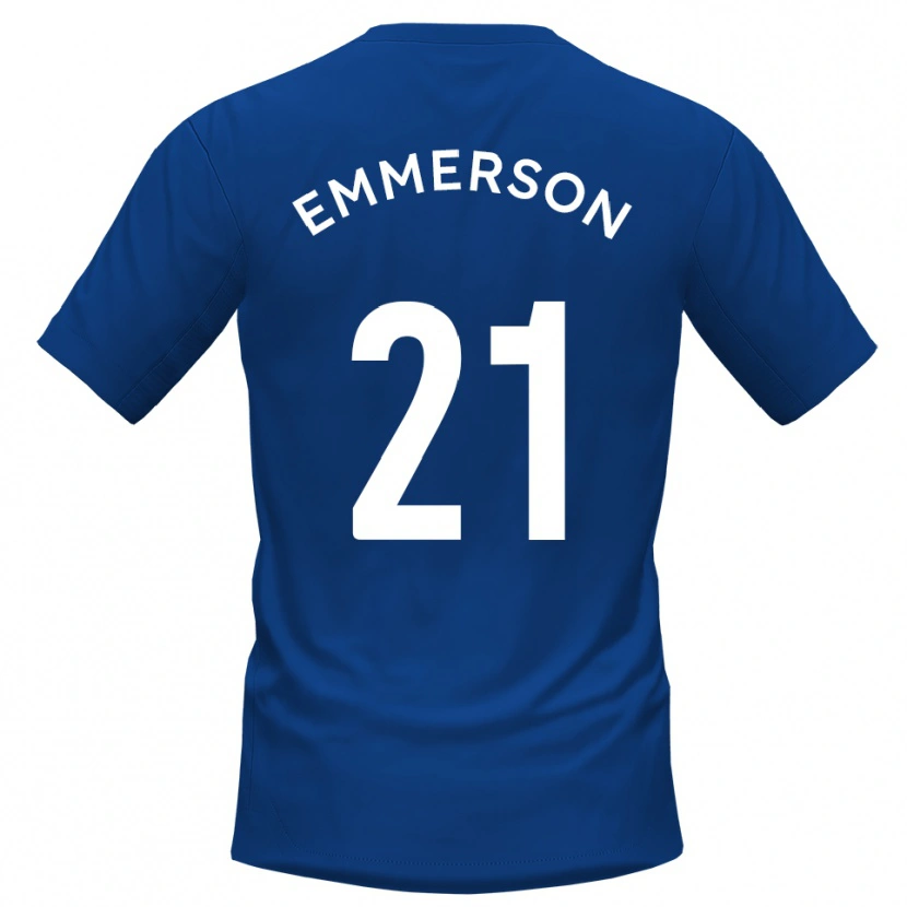 Danxen Dámské Zak Emmerson #21 Modrá Bílá Domů Hráčské Dresy 2025/26 Dres