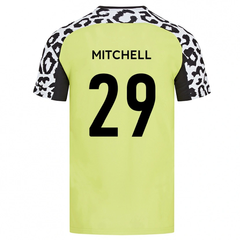 Danxen Dámské Kairo Mitchell #29 Fluorescenční Žlutá Domů Hráčské Dresy 2025/26 Dres