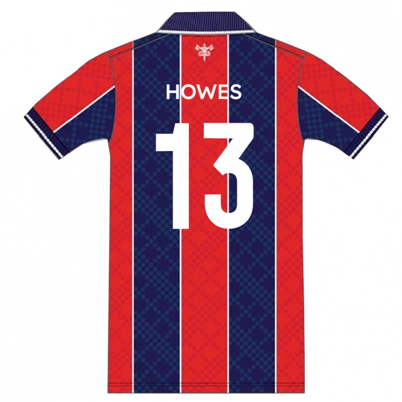 Danxen Dámské Sam Howes #13 Červená Tmavě Modrá Domů Hráčské Dresy 2025/26 Dres