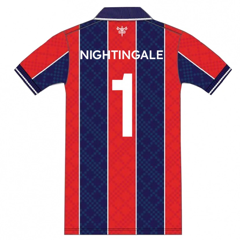 Danxen Dámské Ben Nightingale #1 Červená Tmavě Modrá Domů Hráčské Dresy 2025/26 Dres