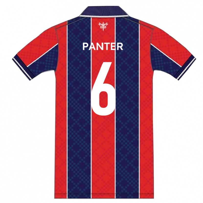 Danxen Dámské Corey Panter #6 Červená Tmavě Modrá Domů Hráčské Dresy 2025/26 Dres