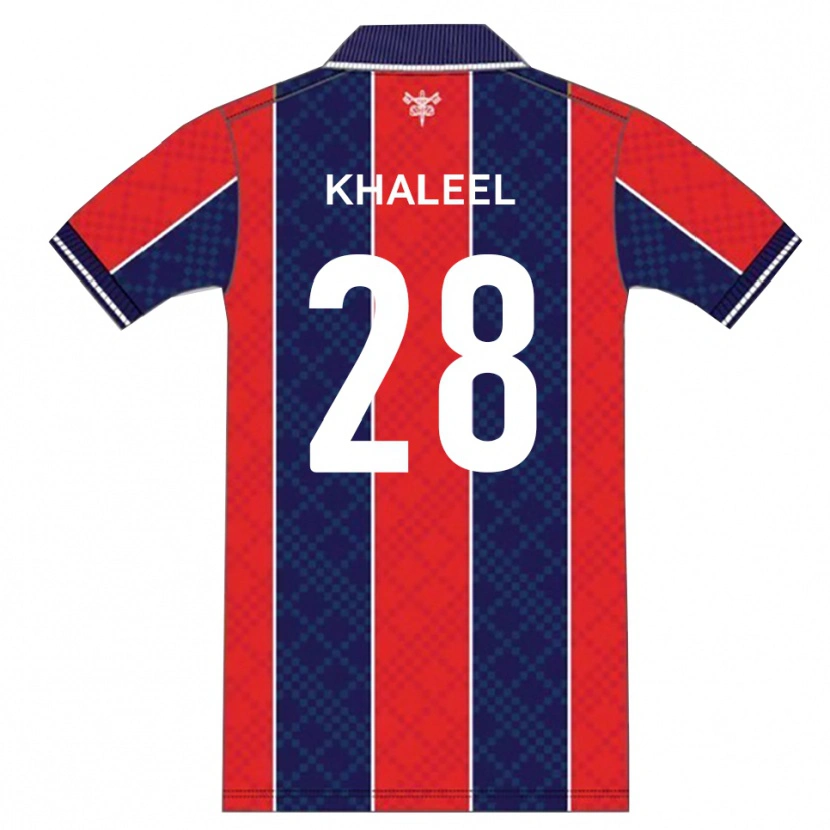 Danxen Dámské Rafiq Khaleel #28 Červená Tmavě Modrá Domů Hráčské Dresy 2025/26 Dres