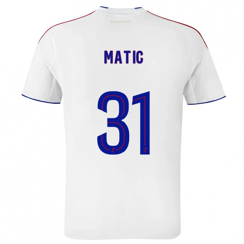 Danxen Dámské Nemanja Matic #31 Bílá Červená Domů Hráčské Dresy 2025/26 Dres