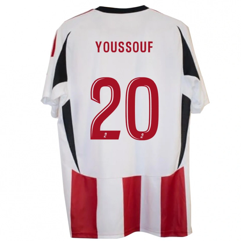 Danxen Dámské Mohamed Youssouf #20 Červená Modrá Domů Hráčské Dresy 2025/26 Dres