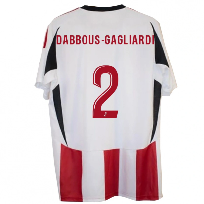 Danxen Dámské Yanis Dabbous-Gagliardi #2 Červená Modrá Domů Hráčské Dresy 2025/26 Dres