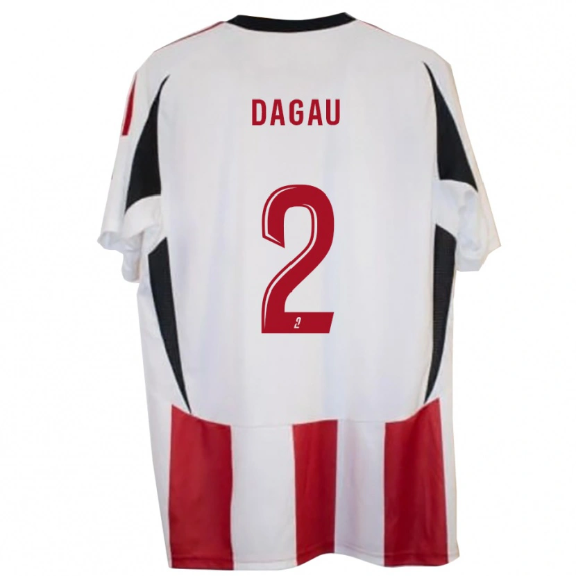 Danxen Dámské Luca Dagau #2 Červená Modrá Domů Hráčské Dresy 2025/26 Dres