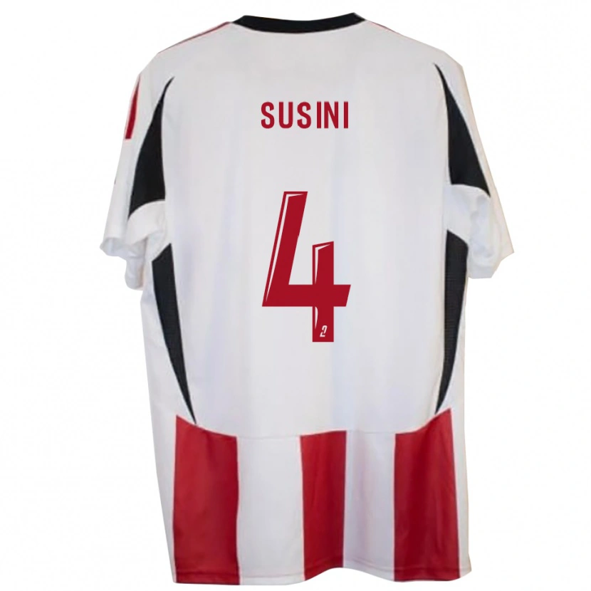 Danxen Dámské Raphaël Susini #4 Červená Modrá Domů Hráčské Dresy 2025/26 Dres